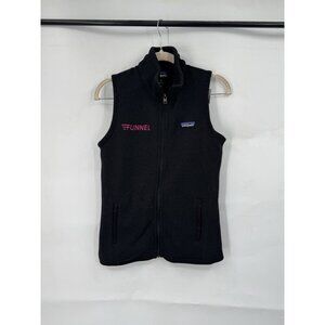 Patagonia Better Sweater Vest Womens S Black Full‎ Zip Fleece Gorpcore Outdoor